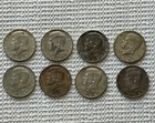 New ListingLot 0f 8 - Kennedy Half Dollar 40% Silver 1965 1967 1968