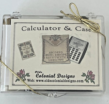 Olde Colonial Designs Calculator and Case New Cross Stitch Kit