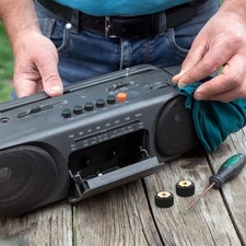 2 Pcs Double Sided Tape Roller Pinch Groove Pulley Cassette Machine Repair