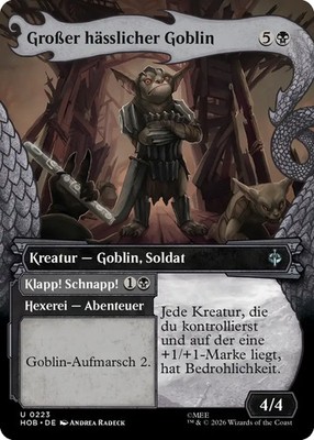 MTG Magic the Gathering Der Hobbit Großer hässlicher Goblin HOB 223 deutsch foil