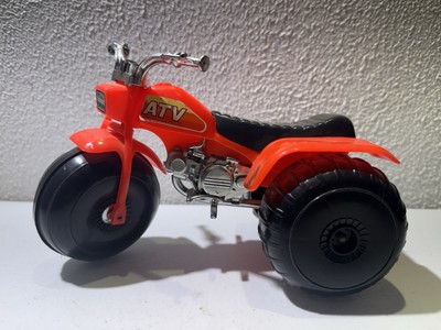 Plastic Honda ATV 3 Wheeler Motorcycle 1980s Processed Plastic Co Toy USA SELLER