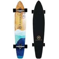 44-inch Kicktail Cruiser Longboard Skateboard & Pintail Long Board, Mountains