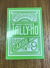 NEW SEALED Tally Ho Poker 9 Playing Cards Linoid Finish Made In USA 2014 USPCC