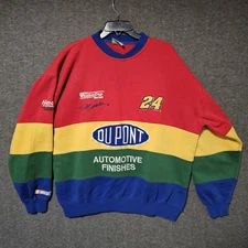 Vintage NASCAR Chase Authentics Jeff Gordon DuPont Racing Sweatshirt XL 90s Y2K