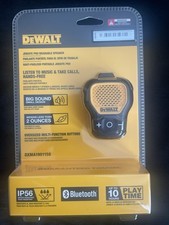 DEWALT Wearable Bluetooth Portable Speaker Clip-On Wireless Bluetooth 1901158DW2