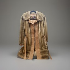Adolph Schuman for Lilli Ann Vintage Faux Fur Coat, Made in England