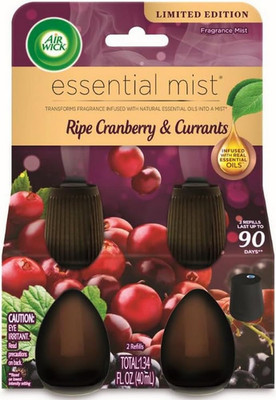 Air Wick Essential Mist Twin Refill Ripe Cranberry Currants 2 Pack