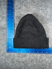 Bula Beanie Toque Adult One Size Dark Gray Knit Wool Acrylic Blend Made Canada
