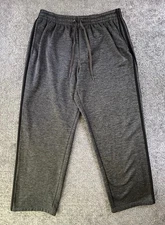 Adidas Essentials Fleece Thermal Lined 3 Stripes Warm Up Pants Gray Men's XL