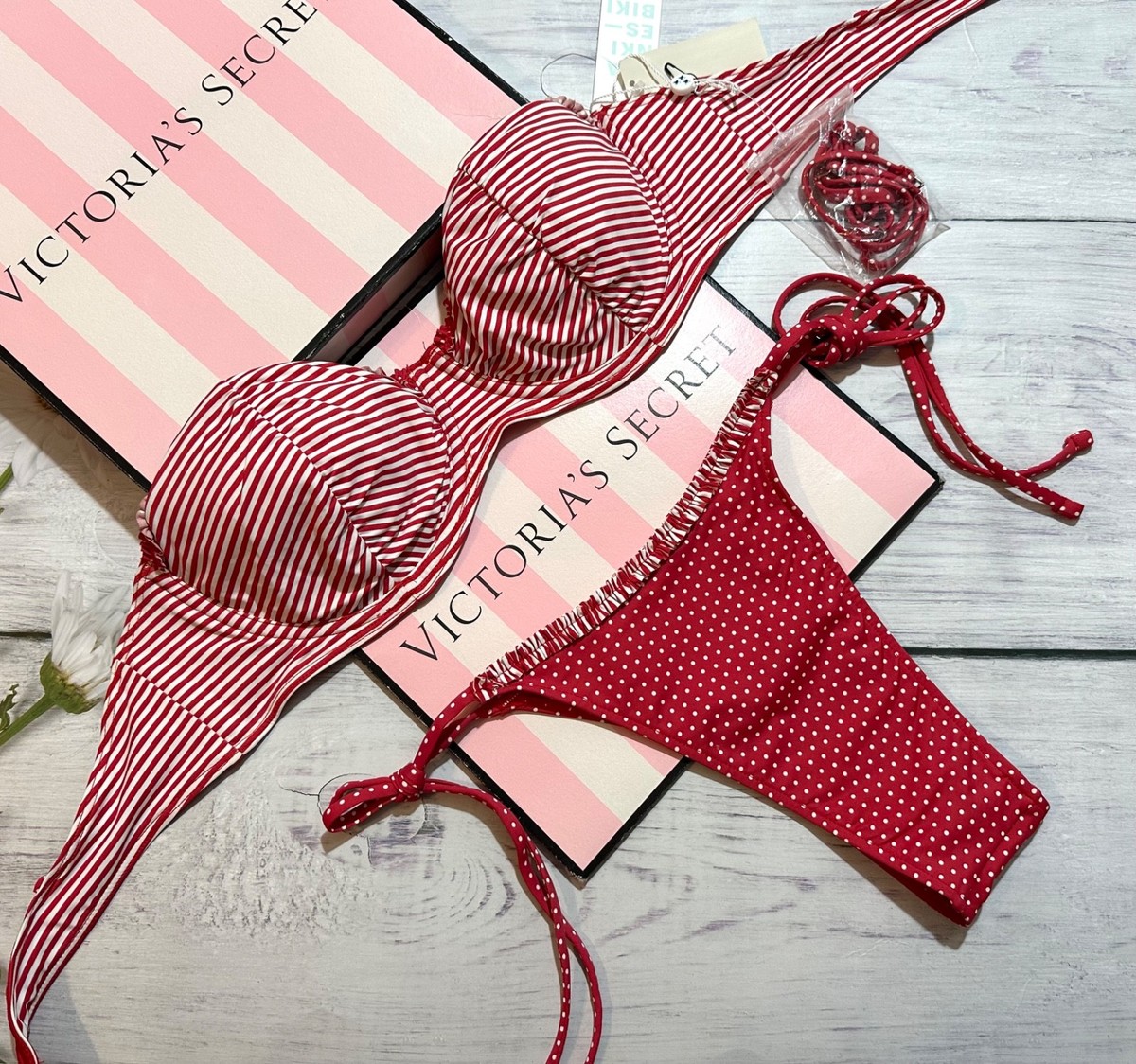 frankies bikinis red stripe dress Tulsa Halter Midi Dress