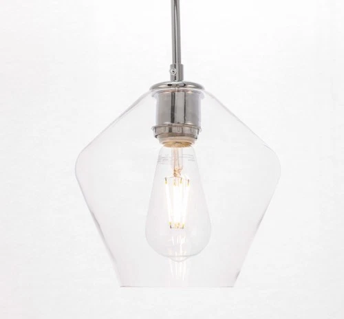 Elegant Lighting LD2256 Gene 8"W Mini Pendant - Chrome - Picture 1 of 12