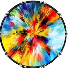 Custom 22 Kick Bass Drum Head Graphical Image...