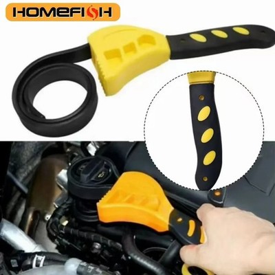 6-inch Multi-function Belt Wrench Plastic Adjustable Bottle Opener Auto Repair F