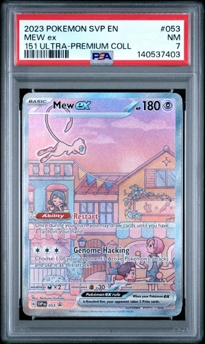 2023 POKEMON SVP EN-SV PROMO 151 ULTRA-PREMIUM COLLECTION #053 MEW EX PSA 7