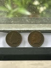 1885 AU AND 1889 AU Indian Cent