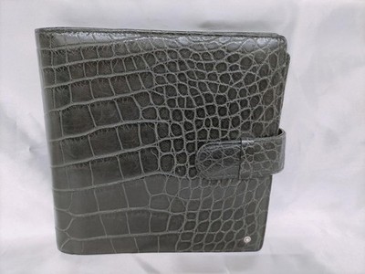 MONTBLANC Crocodile Diary Size: 18 x 18 cm [Rank B] VG cond limited From JAPAN