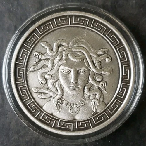 Anonymous Mint 1oz Silver Medusa/Bubo Round in a Capsule