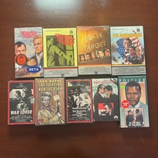Lot Of 9 Beta Videocassettes Betamax Mixed Action Not VHS Brand New Sealed 