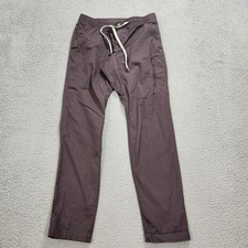 Vuori Pants Mens Medium Brown Red Ripstop Climber Drawstring Hiking V412