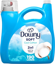 Downy Soft, 2 in 1 Soft and Fresh Liquid Fabric Softener, Cool Cotton, 140 Fl Oz 0.13 per gallon