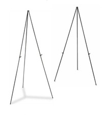 2 Pack Collapsible Steel Telescoping Display Easel, 65"