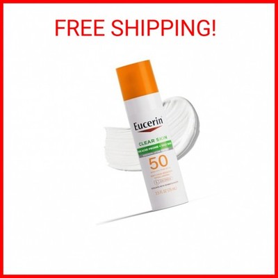 Eucerin Sun Clear Skin (Oil Control, 2.5 floz) SPF 50 Face Sunscreen Lotion, Hyp