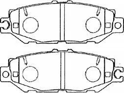 ADVICS Toyota Brake Pad Set A2N058
