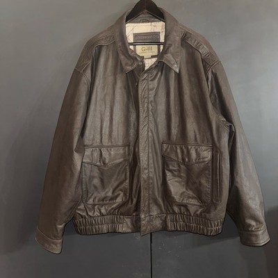VINTAGE G-III Authentic Bomber Original Flight G3 Leather Jacket MA34112 Men XXL