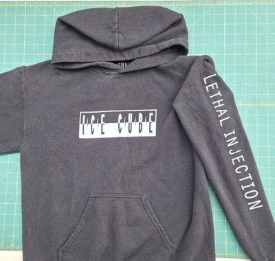 Ice Cube Lethal Injection Hoodie Black Rap Hip Hop Men's Size Medium -...