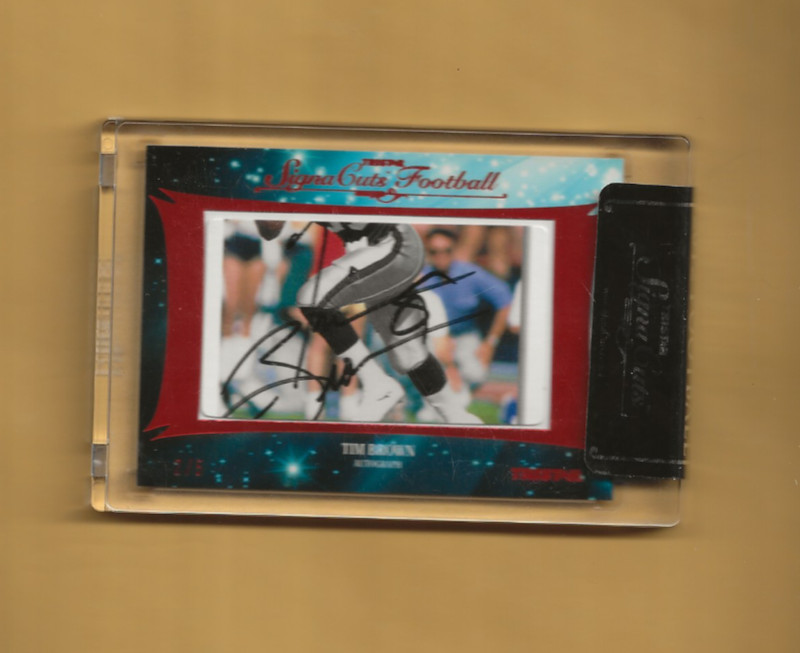 2012 Tri-Star Signa Cuts Tim Brown RAIDERS HOF AUTO #2/5