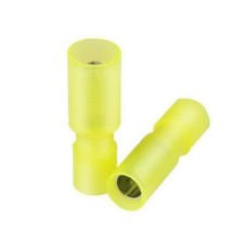 50-10x Nylon Yellow Female Male Bullet Wire Crimp Connector Terminal 12-10AWG US