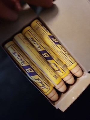 NOS Markal Paintstik,80220-B, White Solid Marking Crayon Box of 12