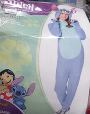 Disney Stitch childs costume size large 12-14 Spirit Halloween hooded plush
