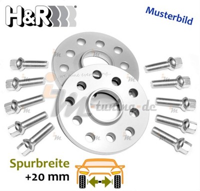 H&R TRAK+ Spurverbreiterung 20mm p.A. ABE für VW Touran 1T1, 1T2 :: 2003 >> 2010