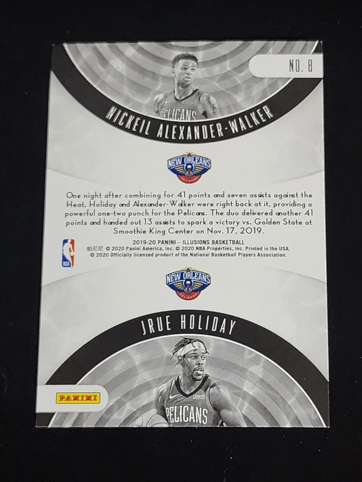 2019-20 Panini Illusions - Rookie Reflections Jrue Holiday, Alexander-Walker #8 - Image 2 of 2