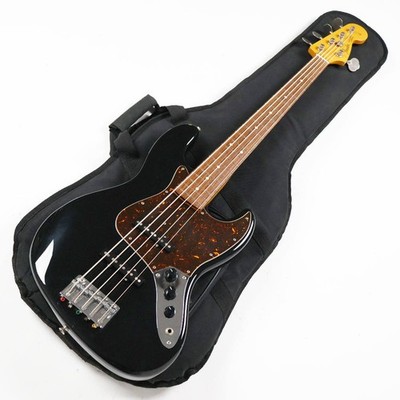 Fender Japan JBV 5-String Jazz Bass Black MIJ 2007-2010 with Softcase
