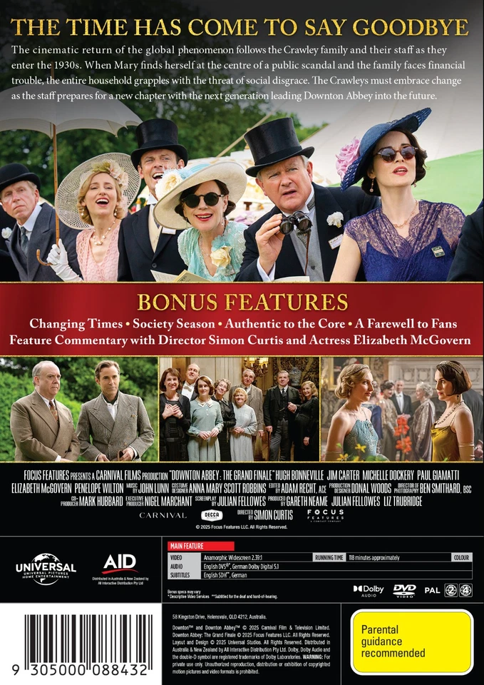 BRAND NEW Downton Abbey : The Grand Finale (DVD, 2025) *PREORDER R4 Movie - image 2 of 2