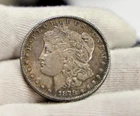 1878 S US Morgan Silver Dollar $1 AU  (Cleaned,Retoned)