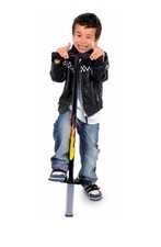 Pogo Stick Children Kids Outdoor Jump Bounce Toy Balance Fitness Fire Fun NEW