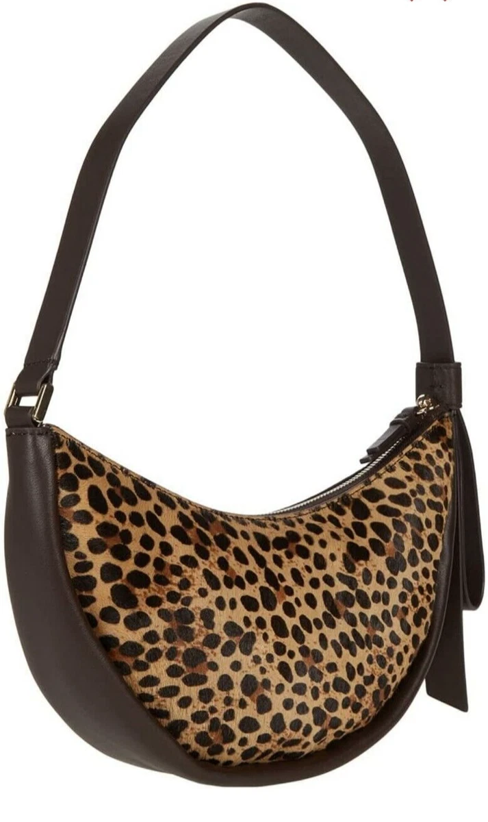 kate spade SMILE Leopard Print Hair Calf Small Shoulder Bag Multi NWT 278