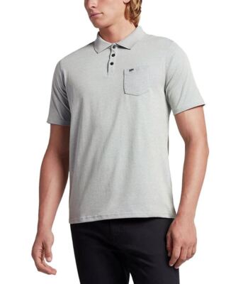 Nike Hurley Dri-Fit Lagos Polo Short Sleeve Shirt Oatmeal - Main Image