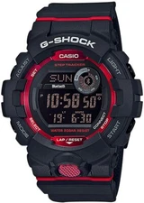 Casio G-Shock Digital Bluetooth Watch Black / Red Resin GBD-800-1 / GBD800-1