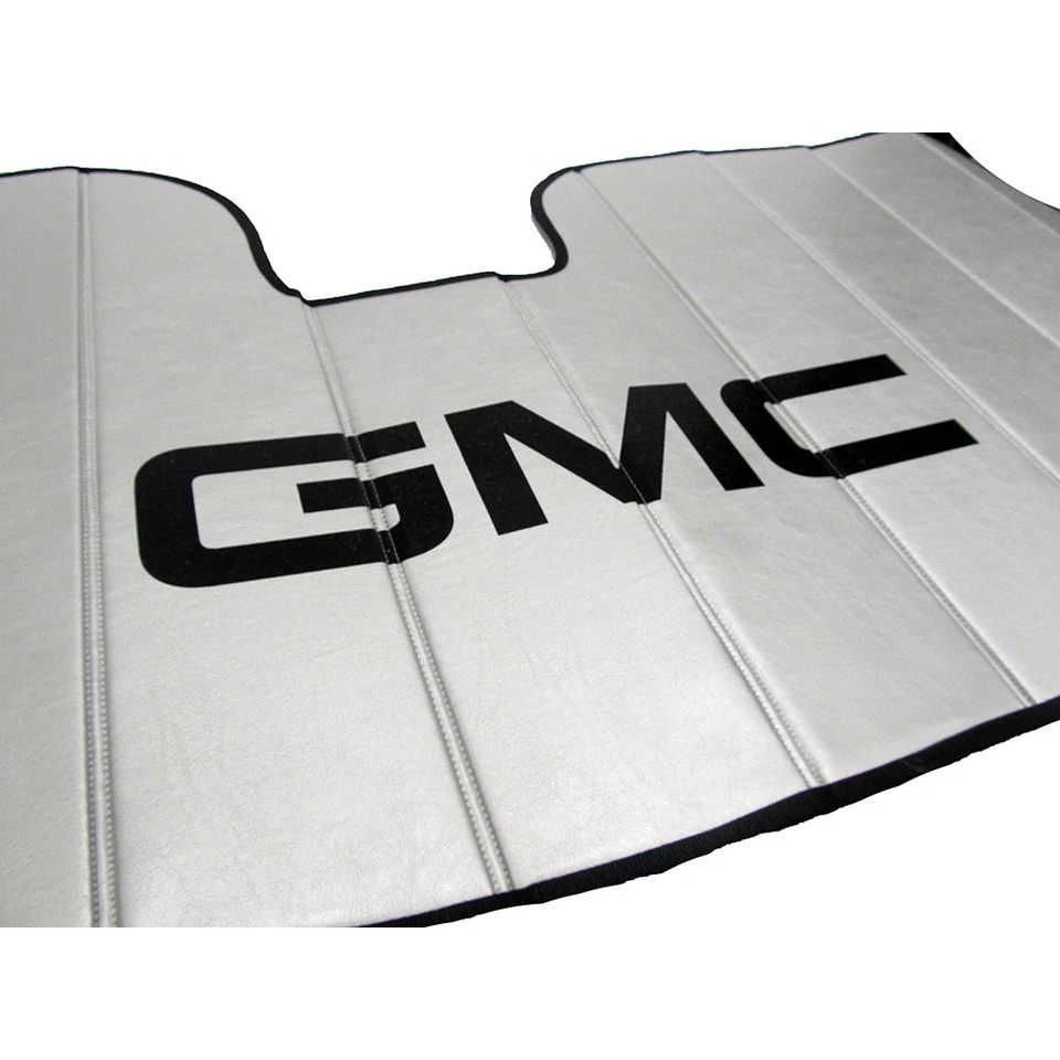 Nuevo protector de parasol UV OEM plateado con logotipo negro 14-20 GMC Truck SUV 23155164 Foto 2 de 4
