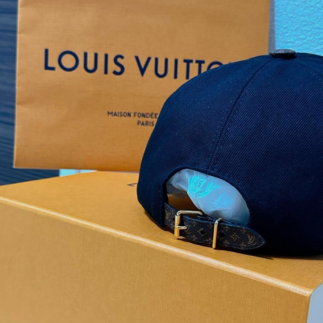 Louis Vuitton Cap LV Day M77807 Noir Black Logo Size L Louis Vuitton Cap LV Day M77807 Noir Black Logo Size L