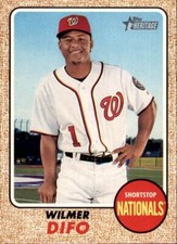2017 Topps Heritage High Number Base Set #658 Wilmer Difo Washington Nationals