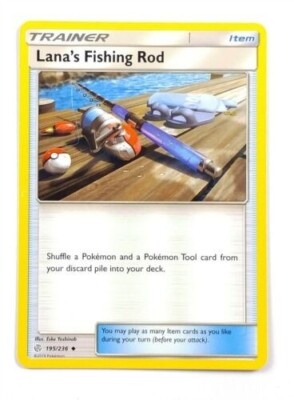2019 Lana's Fishing Rod 195/236 - SM: Cosmic Eclipse - RH - Uncommon ...