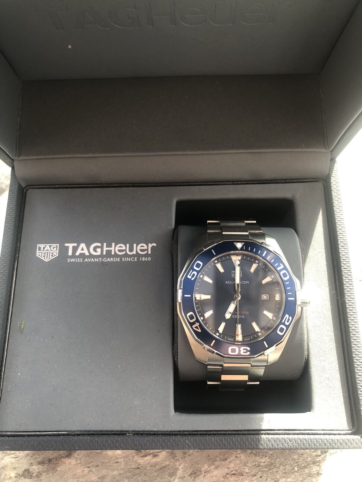 TAG Heuer Aquaracer Blue Men's Watch - WAY101C.BA0746