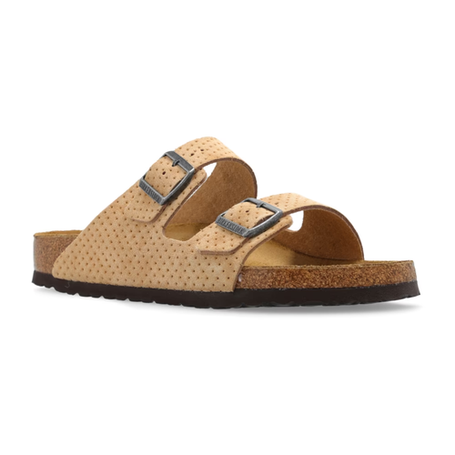 Birkenstock Sandals Arizona BS Suede Embossed BEIGE SIZE W 11/M 9/100%AUTHENTIC - Picture 3 of 6