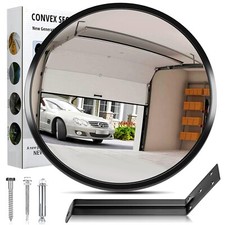 Konvexspiegel Verkehrsspiegel 30 cm Verstellbar Weitwinkel Rund für Garage Bü...