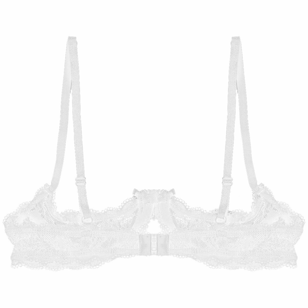 DotVol Damen BH Spitze Balconette - Sheer Ungepolstert Mit Bügel